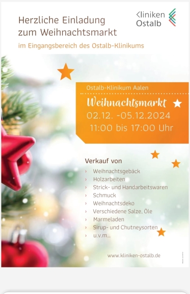 Weihnachtsmarkt_Ostalb_Klinikum_Aalen